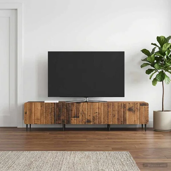 Meuble TV Bois ancien 147 x 34,5 x 32 cm Bois d'ingénierie