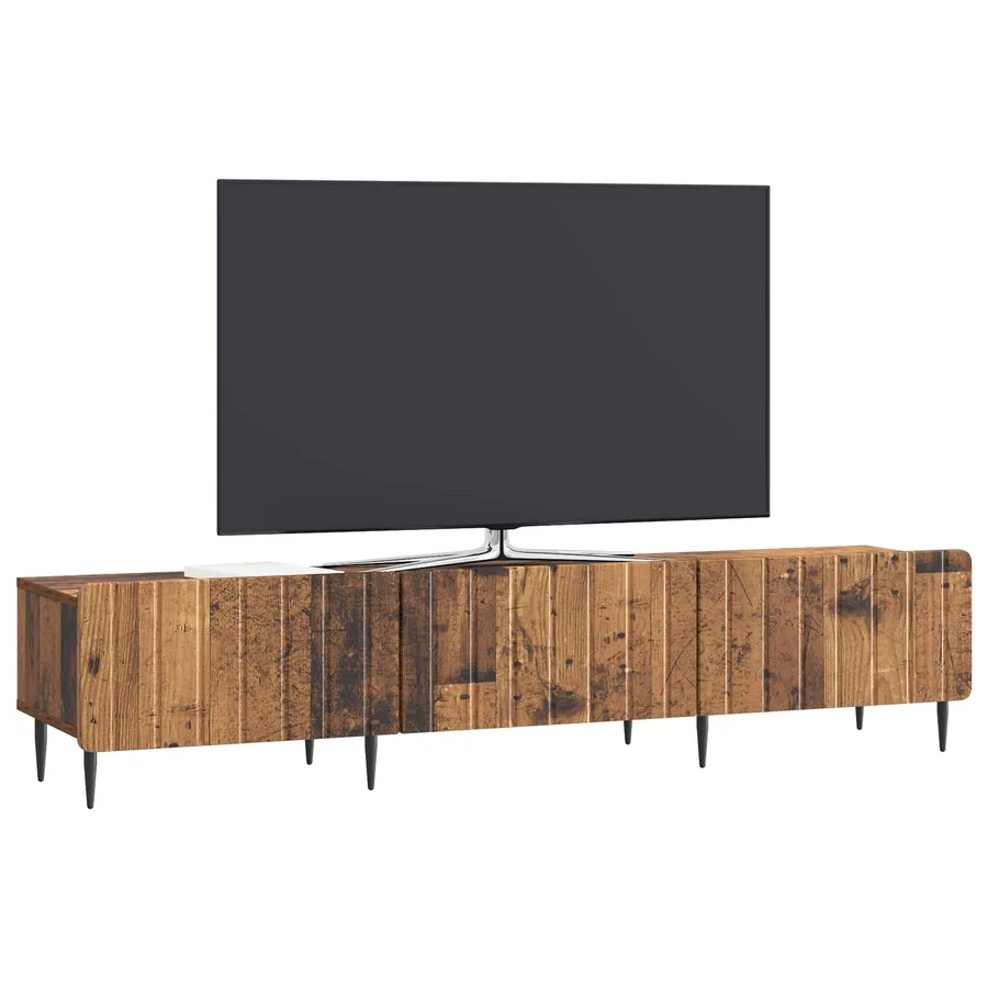 Meuble TV Bois ancien 147 x 34,5 x 32 cm Bois d'ingénierie - 3