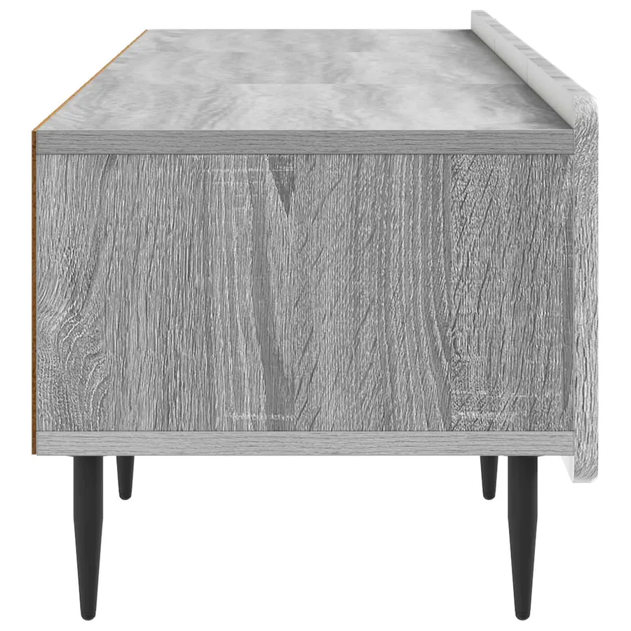 Meuble TV Sonoma gris 147 x 34,5 x 32 cm Bois d'ingénierie - 7