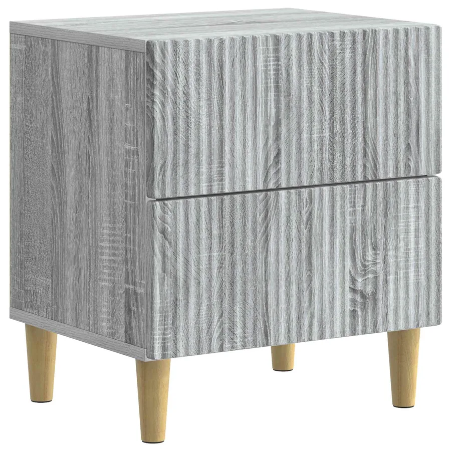 Cabinet de chevet 2 pcs Sonoma gris 43 x 34,5 x 48 cm - 5