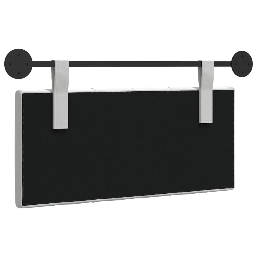 Tête de lit suspendue Blanc Tissu - 7