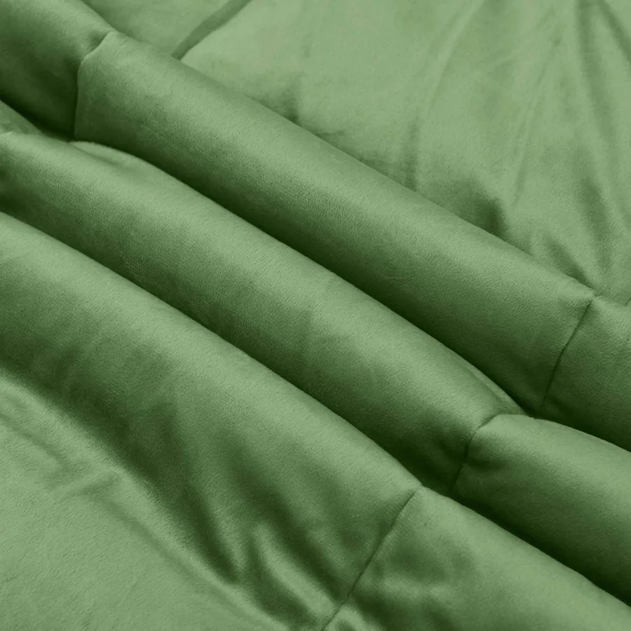 Duvet d'été simple Matelassé Vert 155 x 200 cm Microfibre - 7