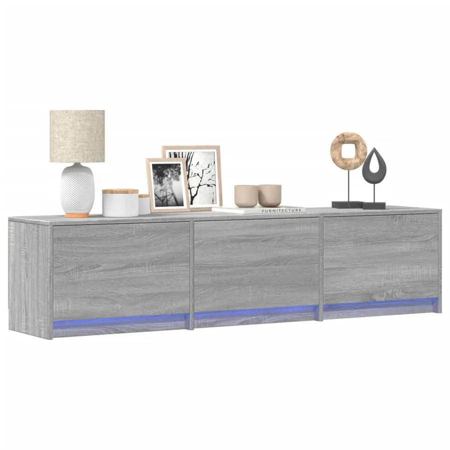 Meuble TV Gris Sonoma 165 x 34 x 40 cm Bois d'ingénierie - 2