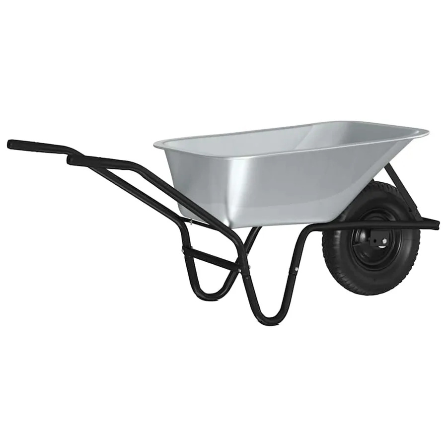 Brouette Argent et noir 141 x 60 x 57 cm Acier - 2