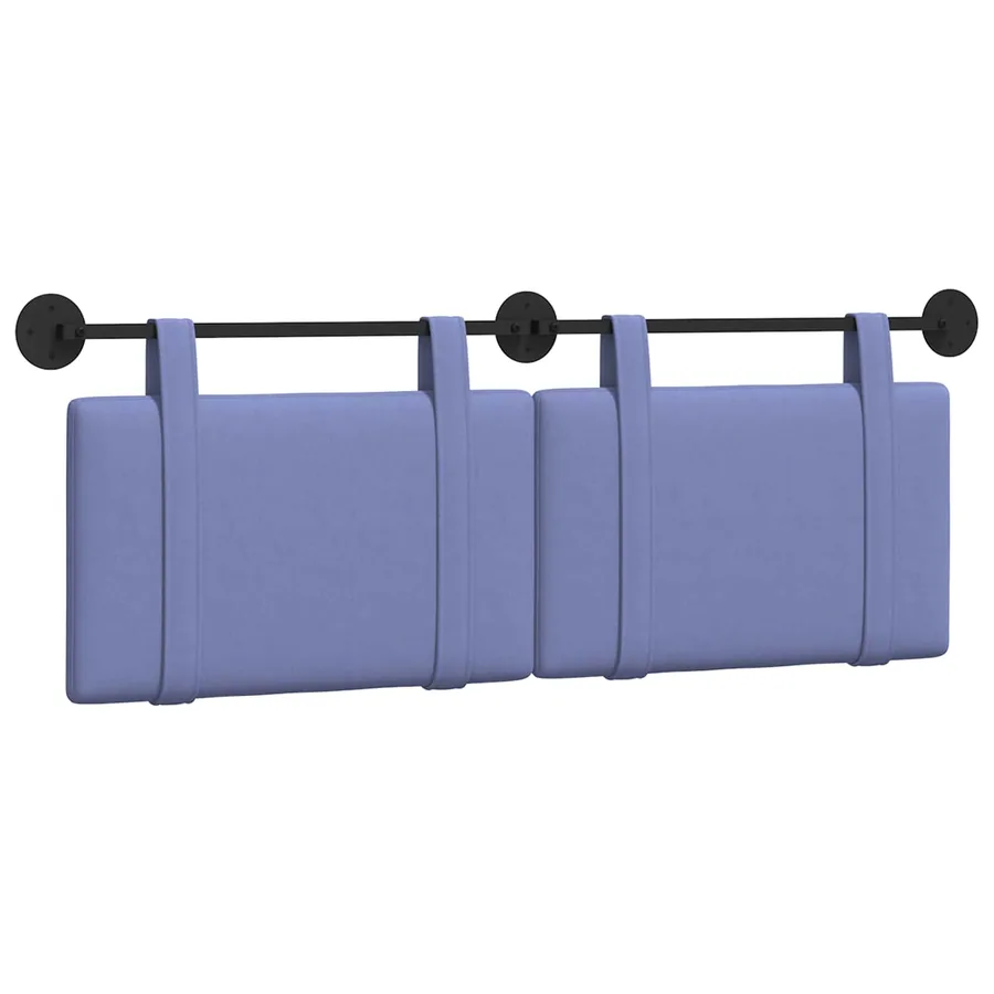 Tête de lit suspendue Bleu denim Tissu - 2