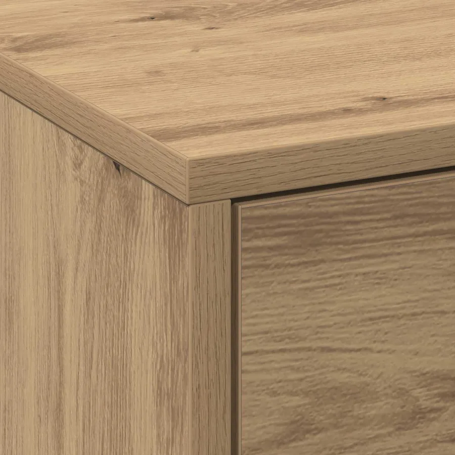 Meuble TV Chêne artisanal Bois d'ingénierie - 10