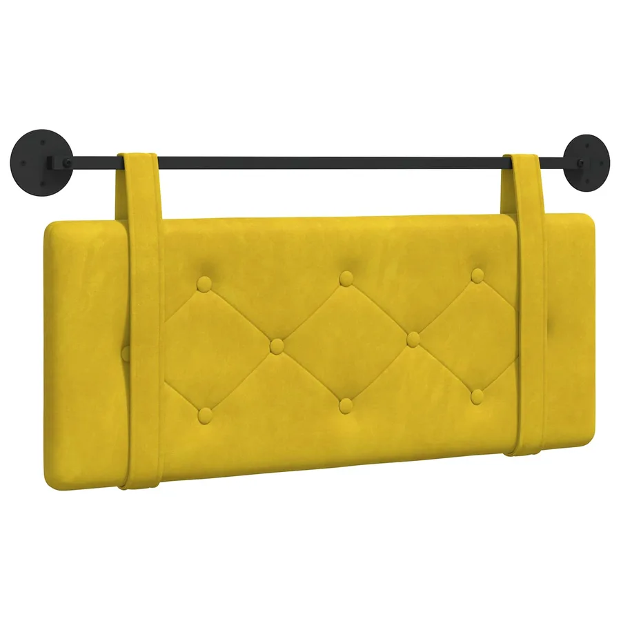 Tête de lit suspendue Jaune Velours - 2