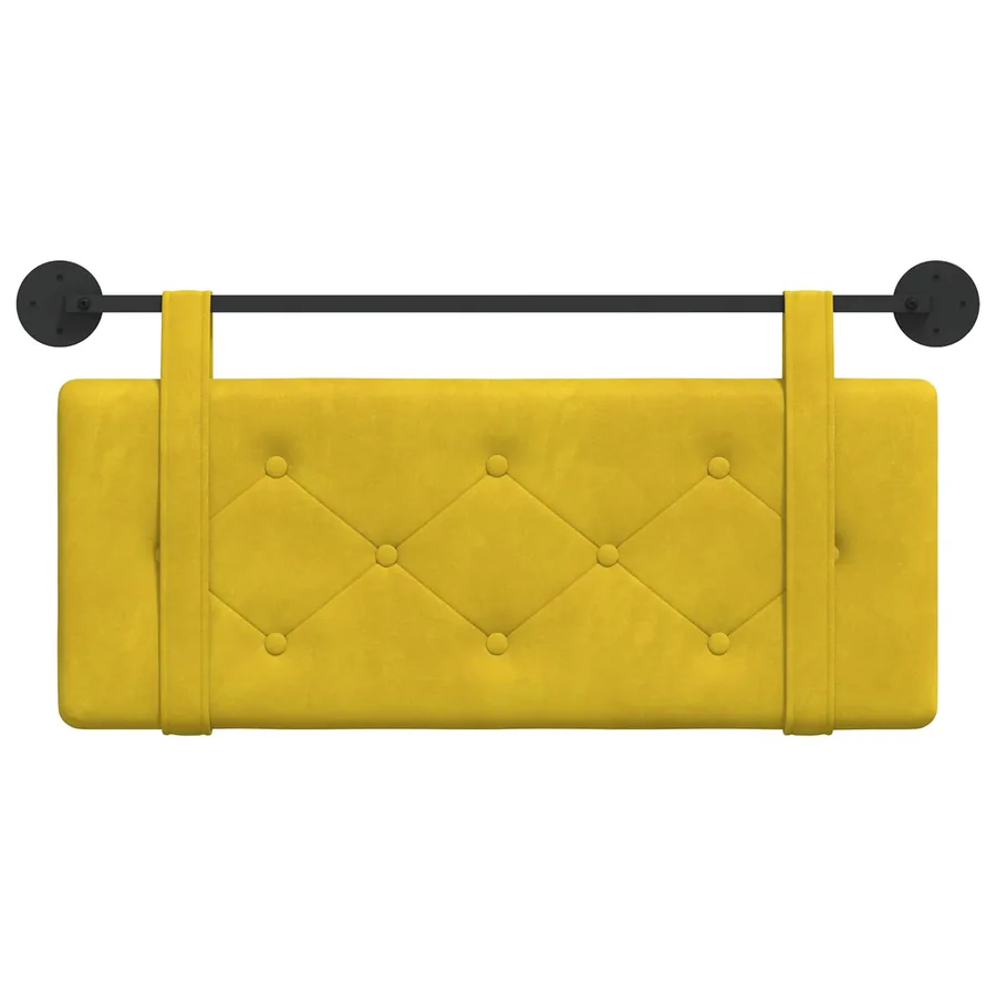 Tête de lit suspendue Jaune Velours - 5