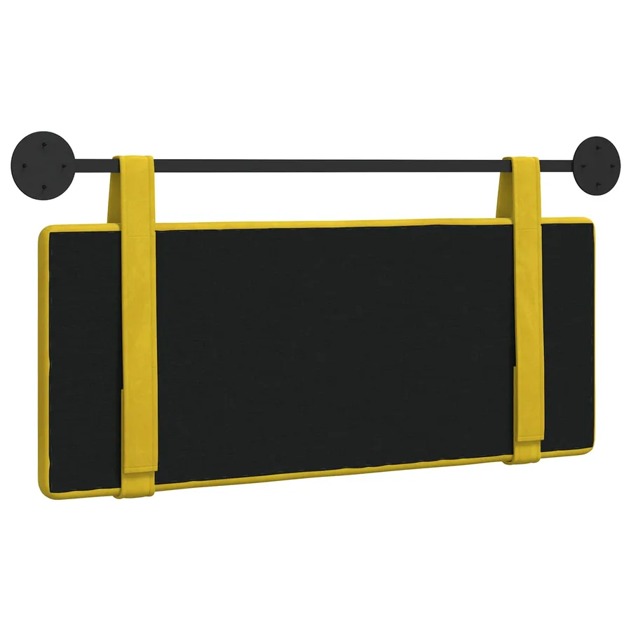 Tête de lit suspendue Jaune Velours - 7