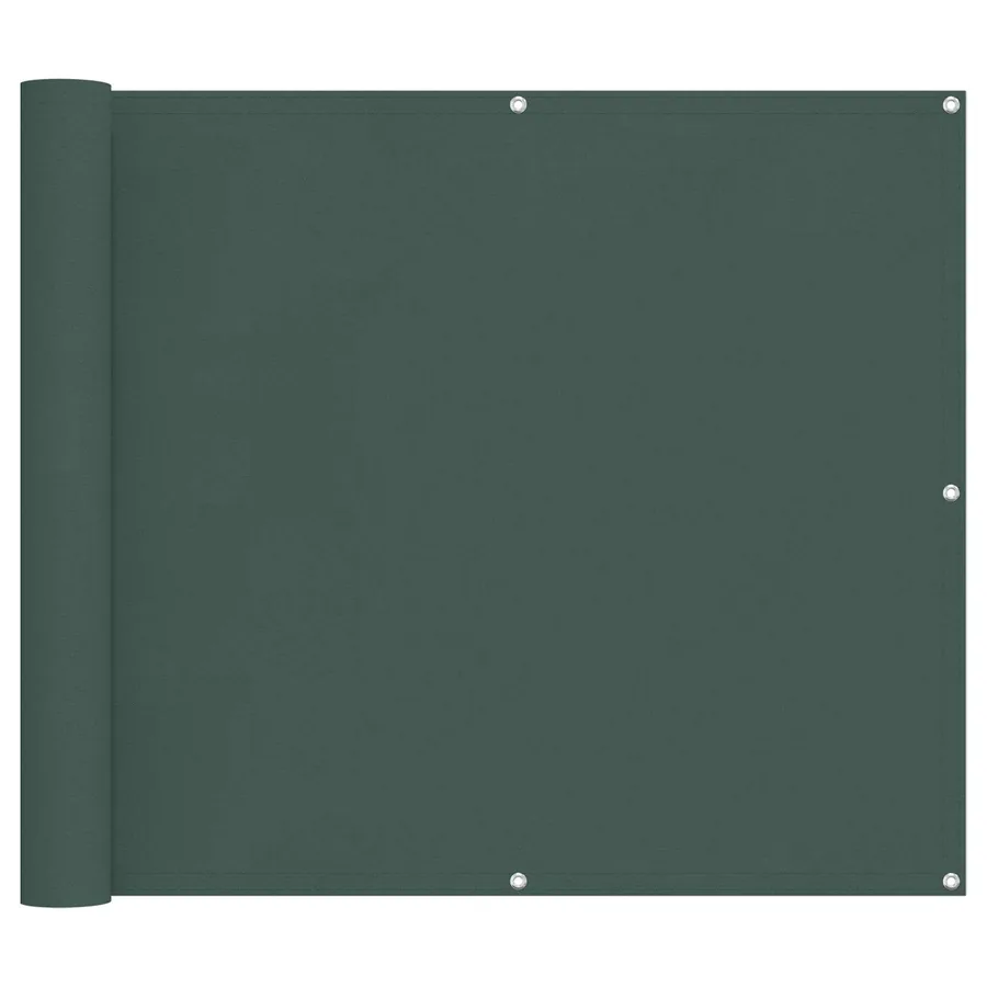 Écran de balcon Vert foncé 100 x 600 cm Tissu Oxford - 2