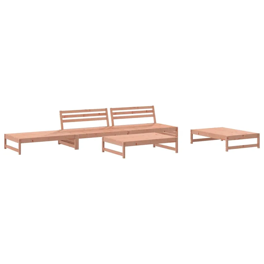 Salon de jardin 5 pcs bois massif douglas - 2
