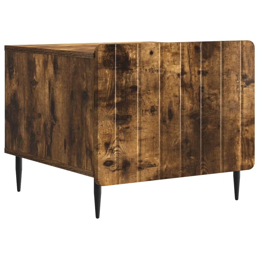 Table basse Chêne fumé 49 x 50 x 42 cm Bois d'ingénierie - 2