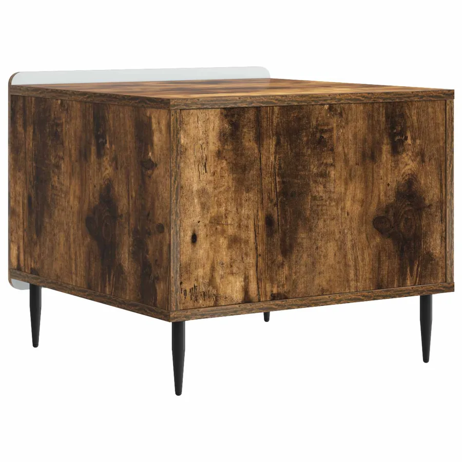 Table basse Chêne fumé 49 x 50 x 42 cm Bois d'ingénierie - 7