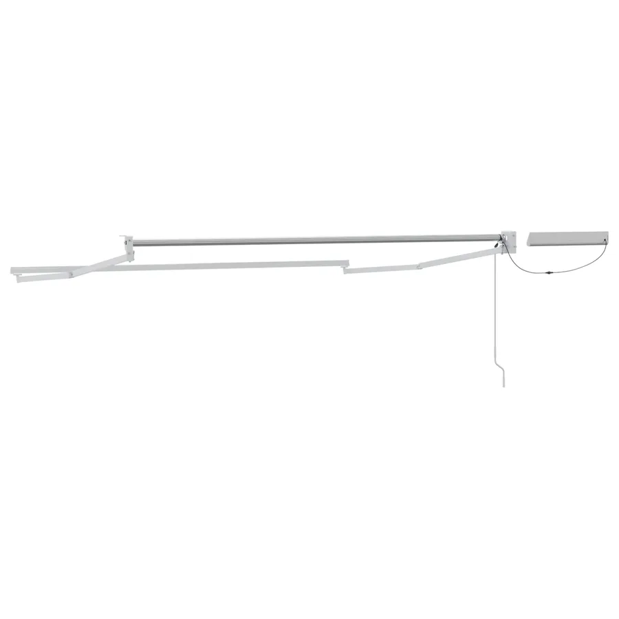 Cadre de store rétractable électrique Blanc 3,5 x 2 m Acier - 5