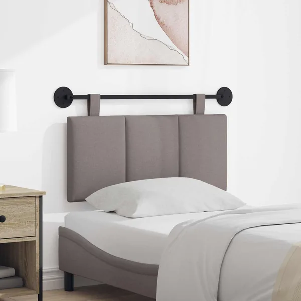 Tête de lit suspendue Taupe Tissu