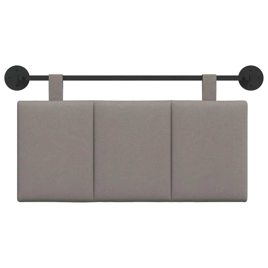 Tête de lit suspendue Taupe Tissu - 5