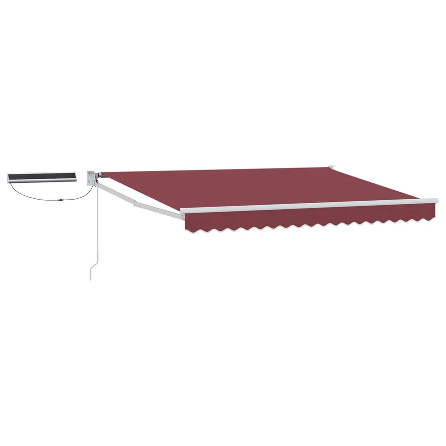Auvent rétractable électrique Bourgogne et Blanc 3 x 2,5 m - 2
