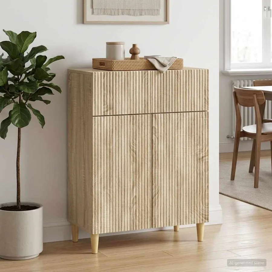 Buffet Chêne Sonoma 66 x 34,5 x 90 cm Bois d'ingénierie - 4