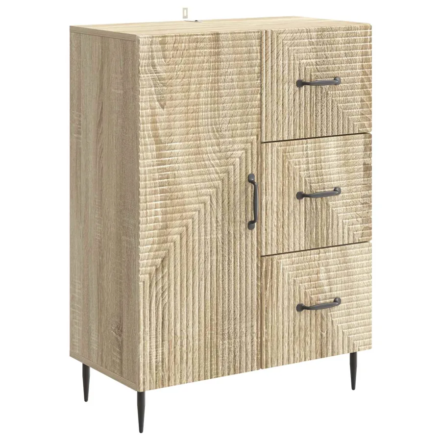 Buffet Chêne Sonoma 66 x 34,5 x 89,5 cm Bois d'ingénierie - 2