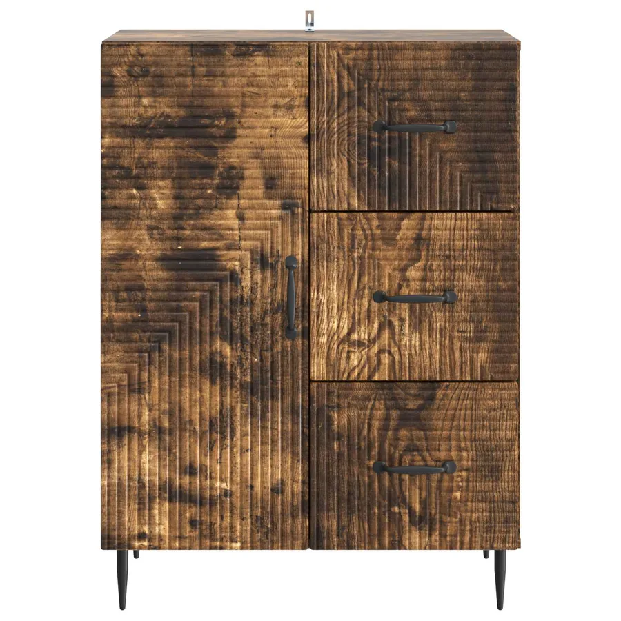 Buffet Chêne fumé 66 x 34,5 x 89,5 cm Bois d'ingénierie - 6