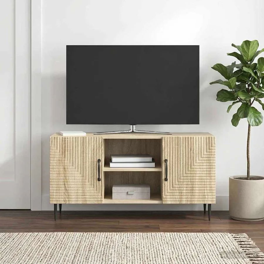 Meuble TV Chêne Sonoma 102 x 34,5 x 50 cm Bois d'ingénierie
