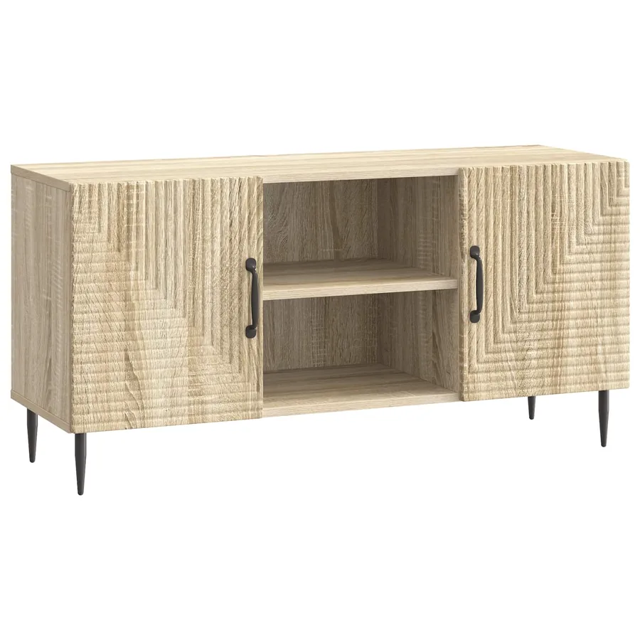 Meuble TV Chêne Sonoma 102 x 34,5 x 50 cm Bois d'ingénierie - 2