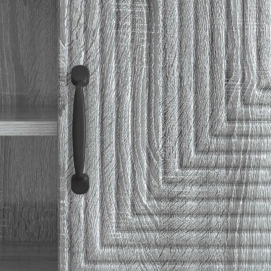 Meuble TV Sonoma gris 102 x 34,5 x 50 cm Bois d'ingénierie - 8