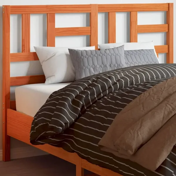 Tête de lit cire marron 180 cm bois massif de pin