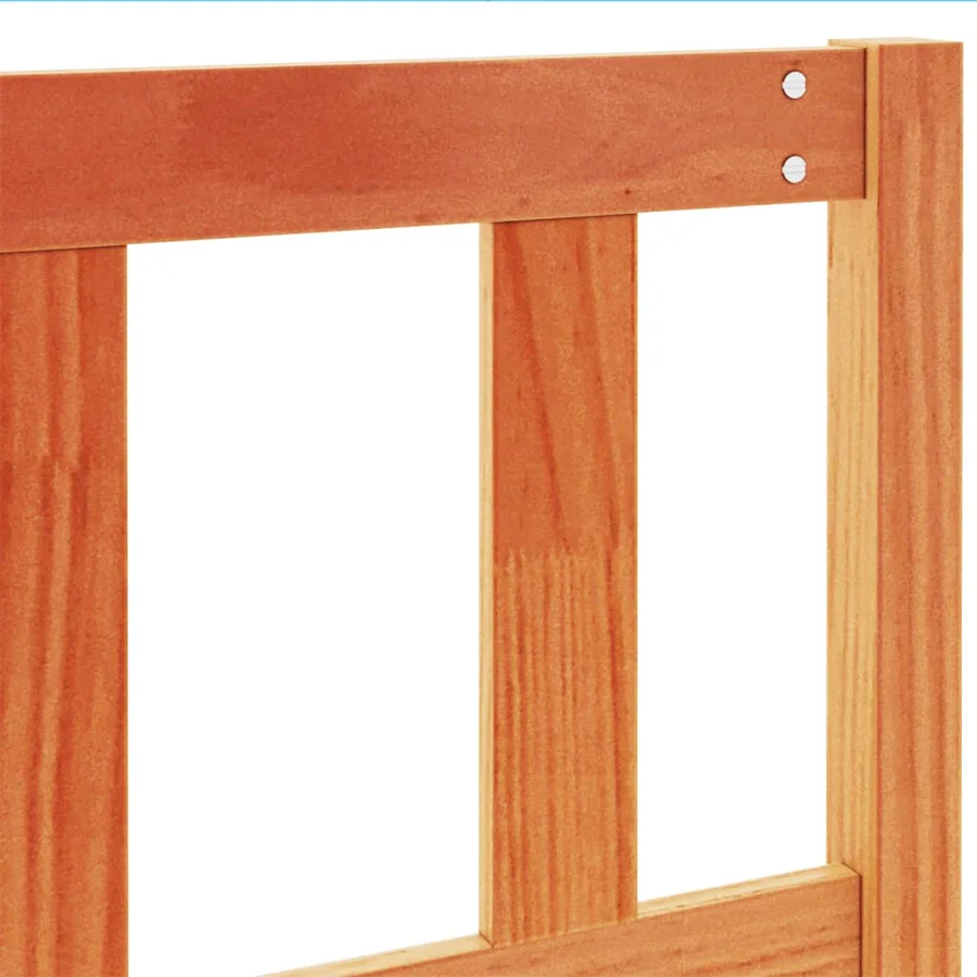 Tête de lit cire marron 180 cm bois massif de pin - 7