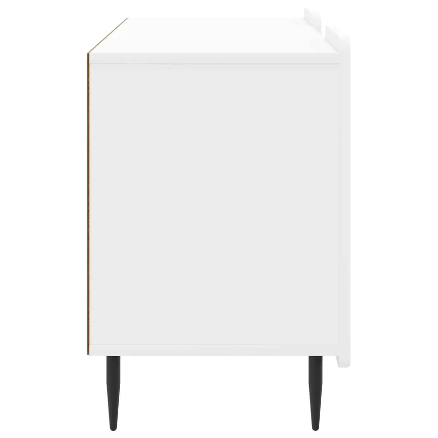 Meuble TV Blanc brillant 102 x 34,5 x 52 cm Bois d'ingénierie - 7