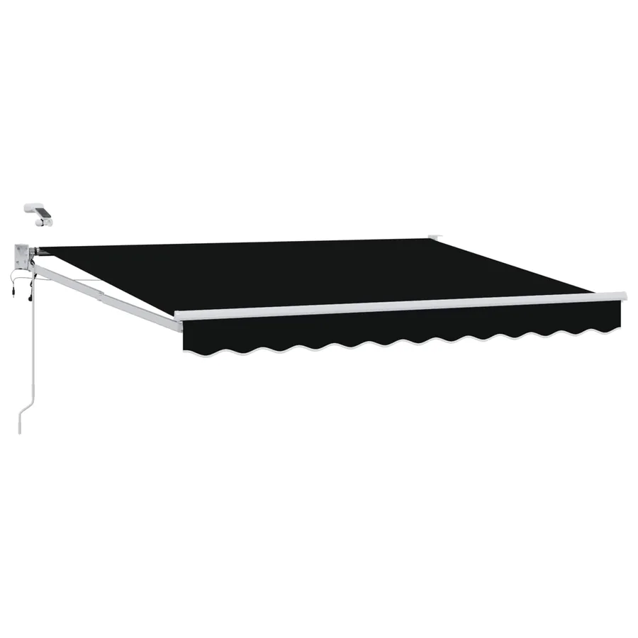 Auvent rétractable électrique Noir 3,5 x 2,5 m - 2