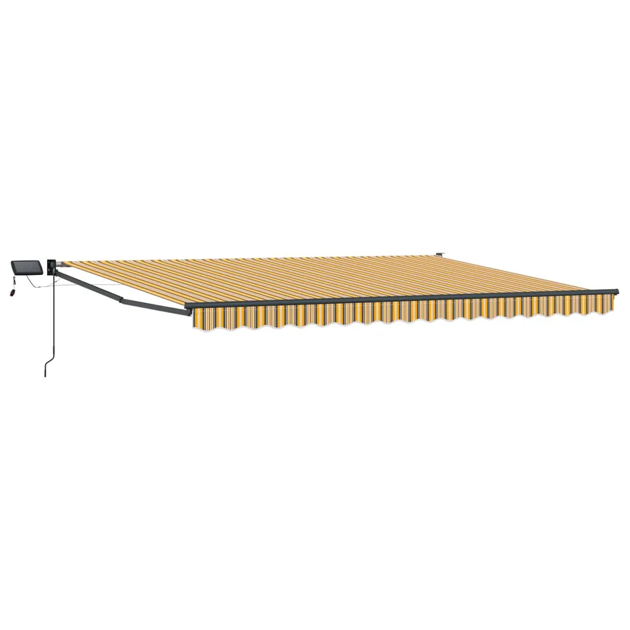 Store rétractable manuel avec LEDs 4 × 3 m - 2