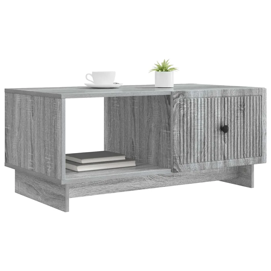 Table basse Sonoma gris 90 x 50 x 40 cm Bois d'ingénierie - 3