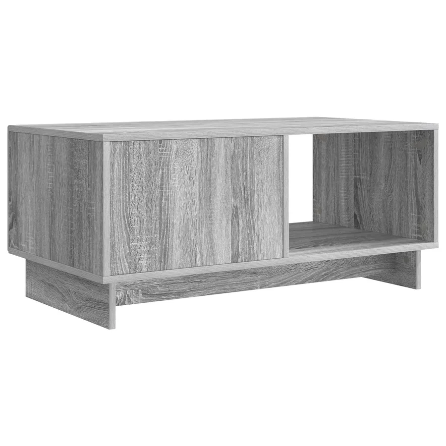 Table basse Sonoma gris 90 x 50 x 40 cm Bois d'ingénierie - 7