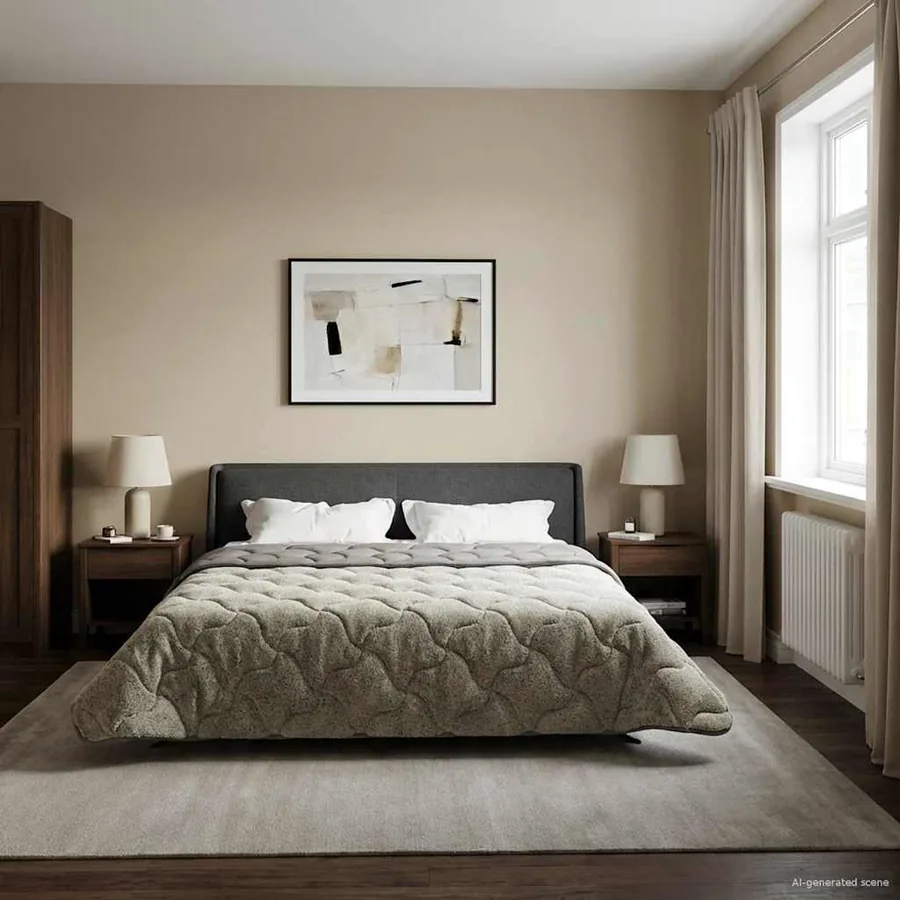 Duvet d'été simple Matelassé Gris clair 200 x 220 cm