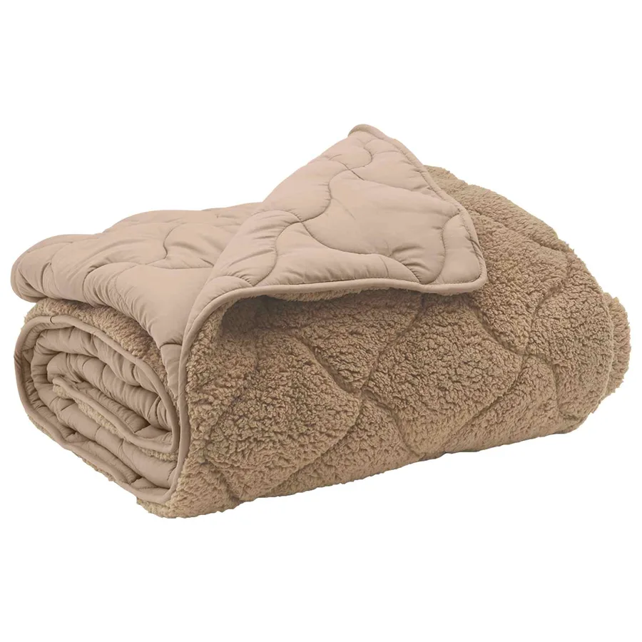Duvet d'été simple Matelassé Taupe 155 x 220 cm - 2