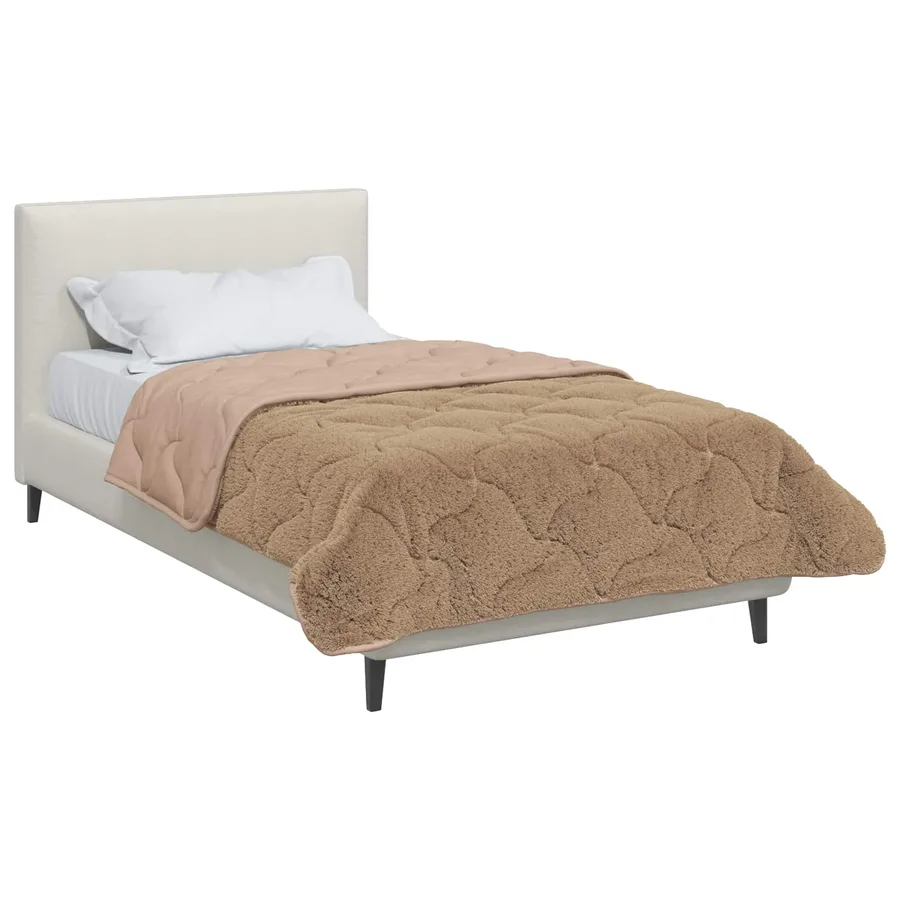 Duvet d'été simple Matelassé Taupe 155 x 220 cm - 3