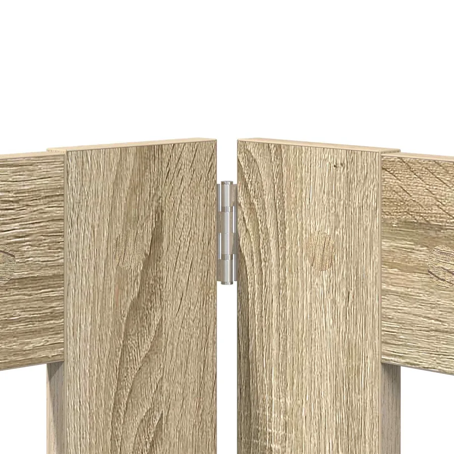 Porte de chien pliable avec supports 2 pcs Chêne Sonoma - 5
