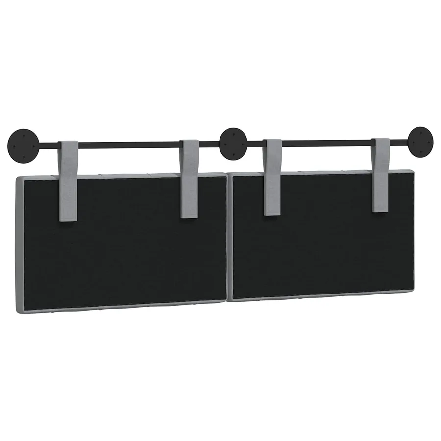 Tête de lit suspendue Gris clair Tissu - 7