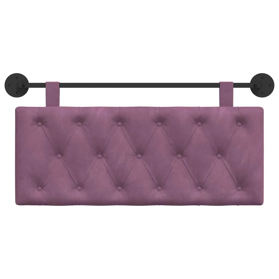 Tête de lit suspendue Avec lumière LED Pourpre Velours - 5