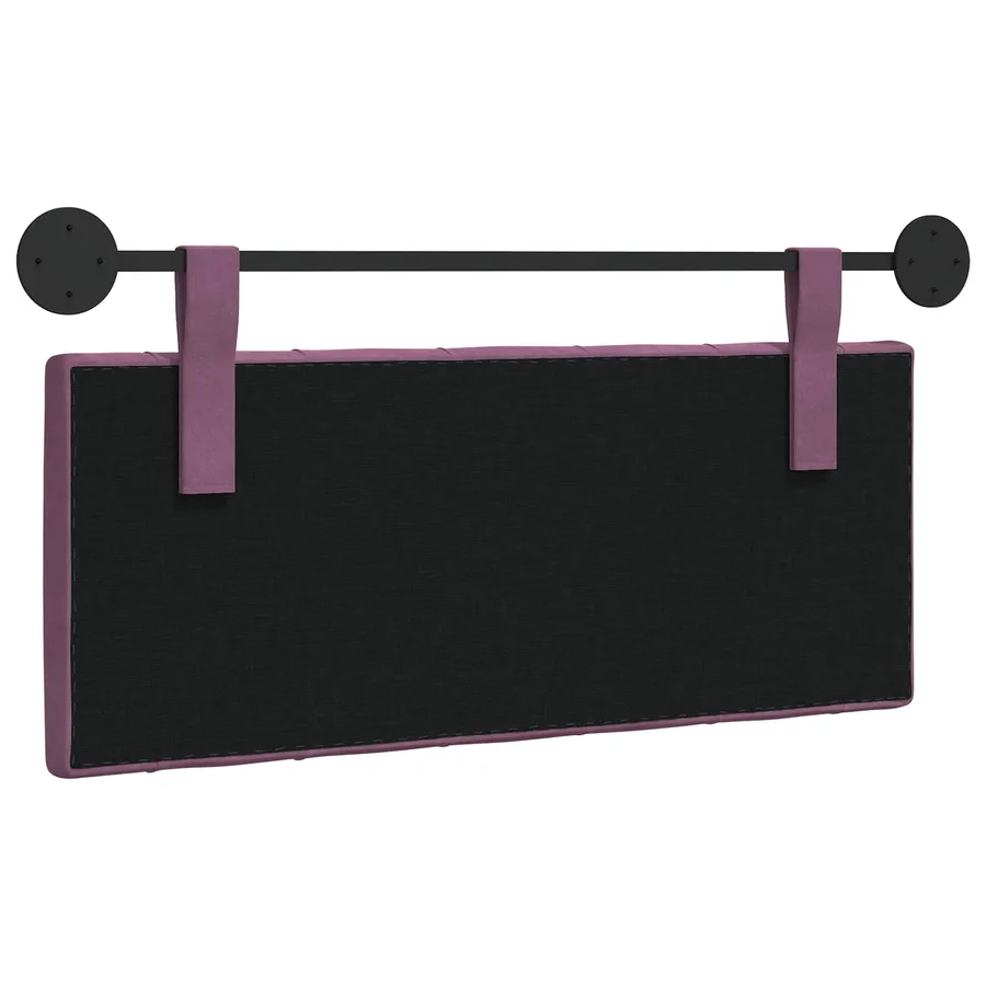 Tête de lit suspendue Avec lumière LED Pourpre Velours - 7