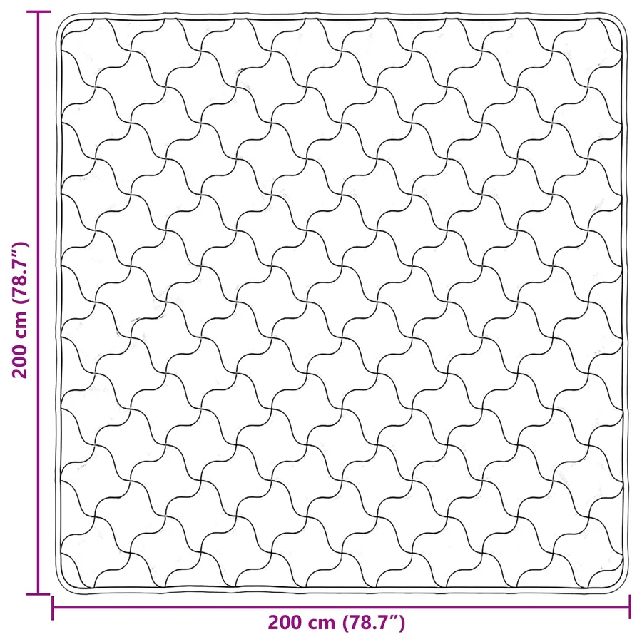 Duvet complet toute l'année Matelassé Crème 200 x 200 cm - 10