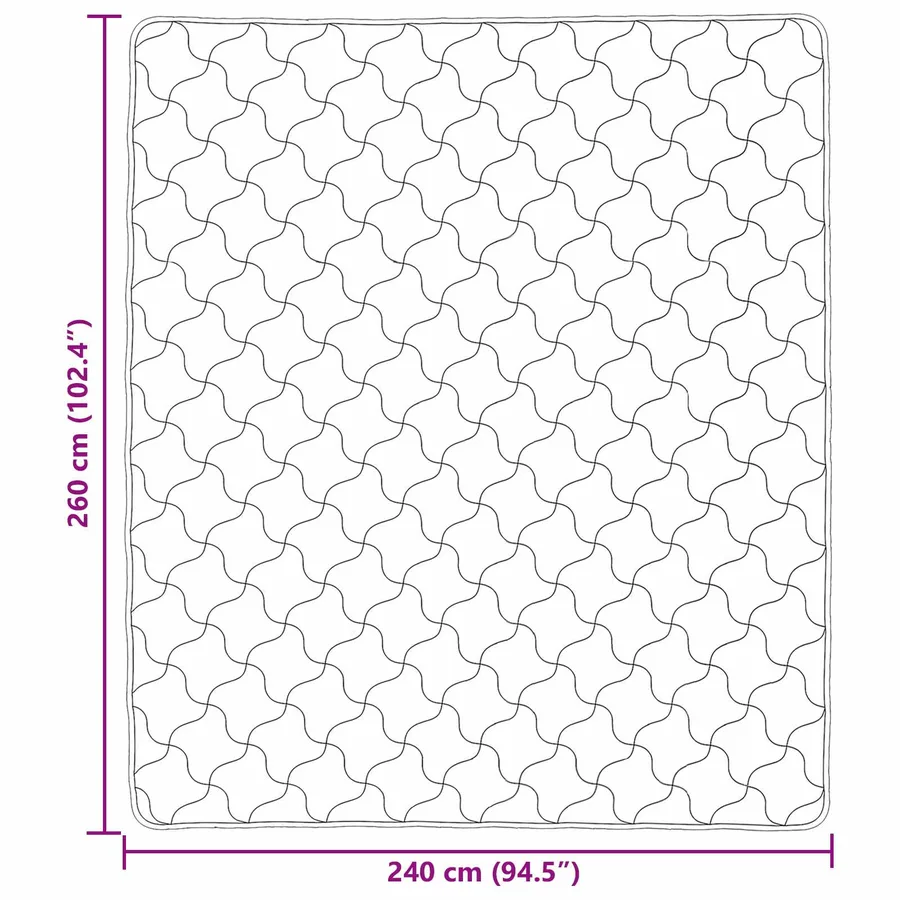 Duvet d'été simple Matelassé Anthracite 240 x 260 cm - 8