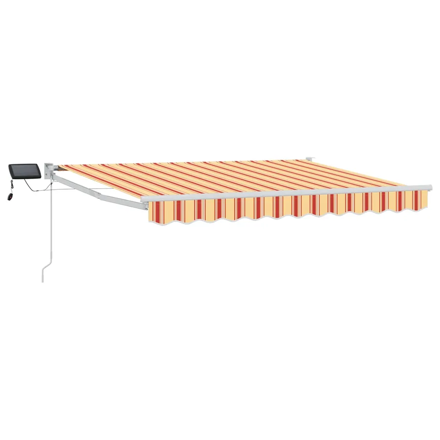 Store rétractable manuel avec LEDs Multicolore 3,5 x 2,5 m - 2
