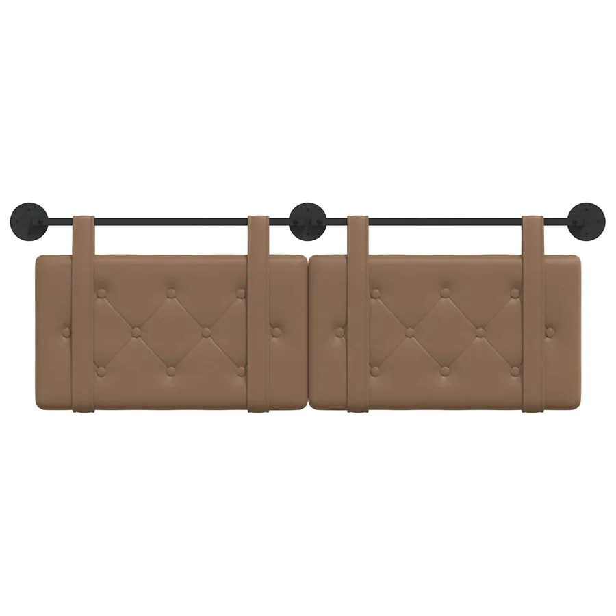 Tête de lit suspendue Cappuccino Simili cuir - 5