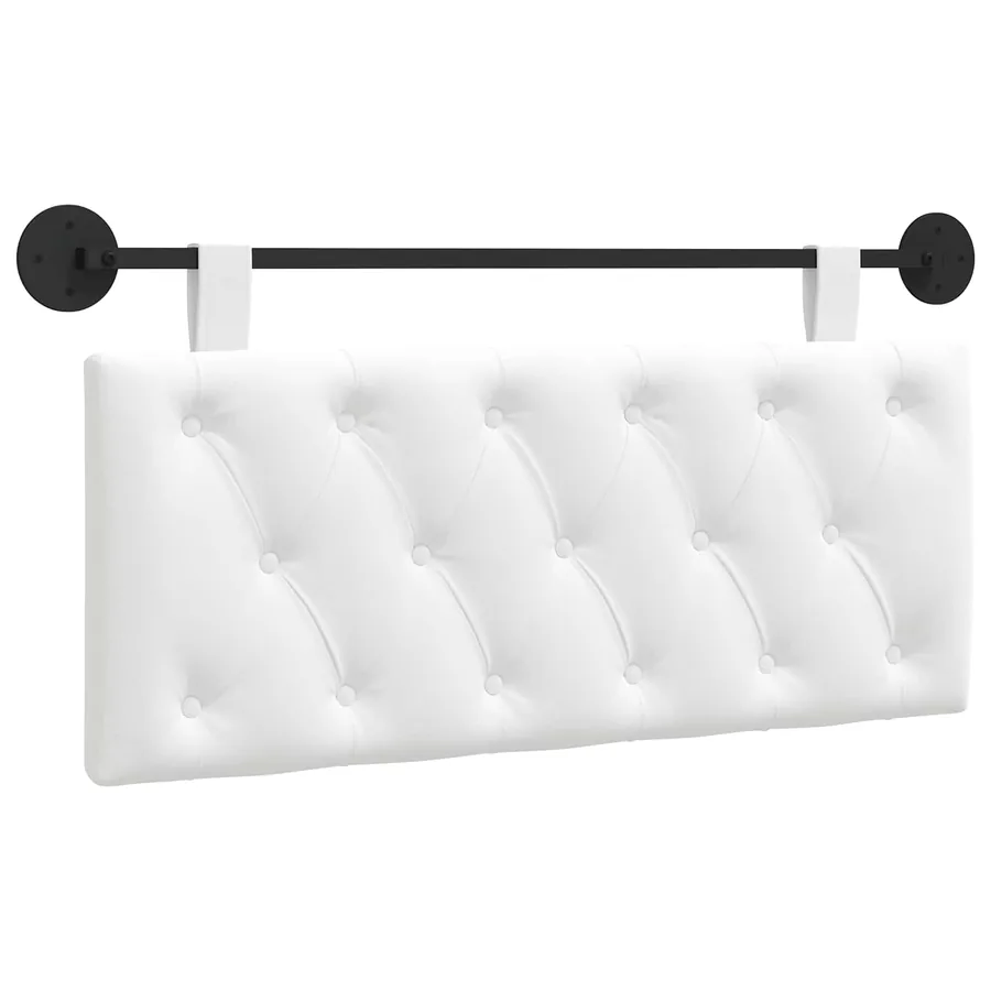 Tête de lit suspendue Blanc Tissu - 2