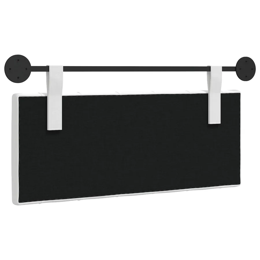 Tête de lit suspendue Blanc Tissu - 7