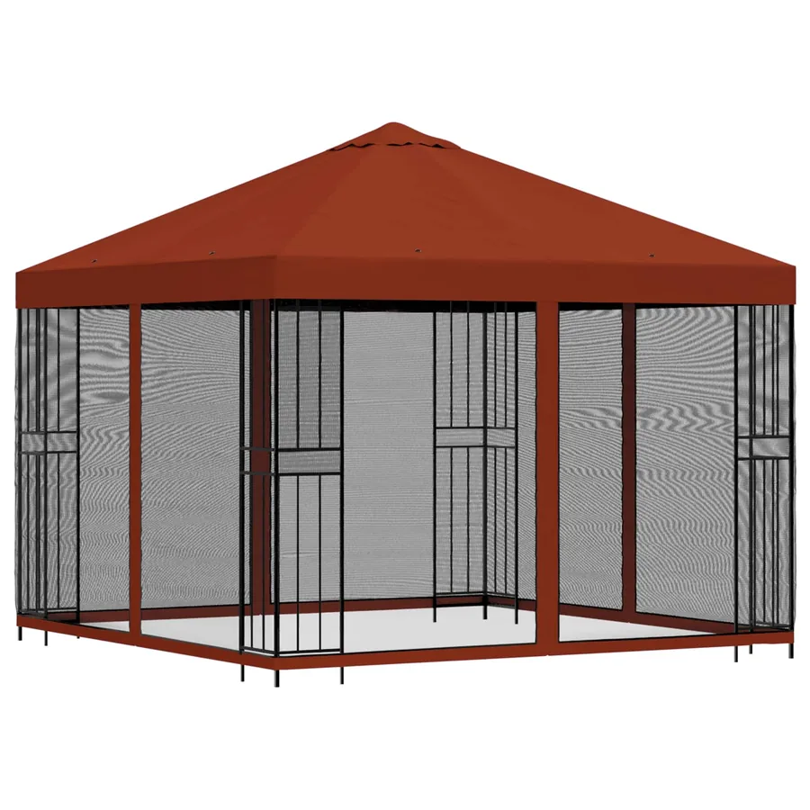 Abri de jardin avec parois 3 x 3 m Terre cuite - 3