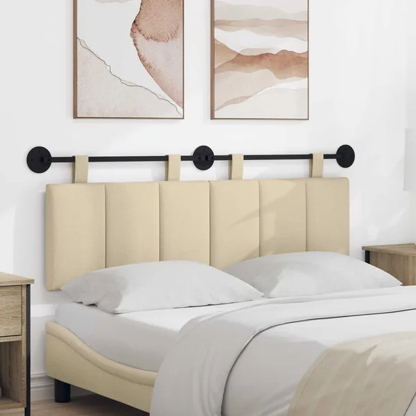 Tête de lit suspendue Crème tissu
