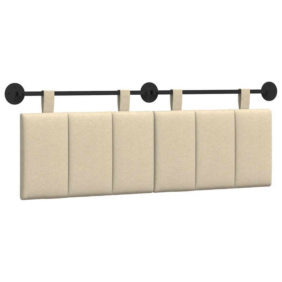 Tête de lit suspendue Crème tissu - 2